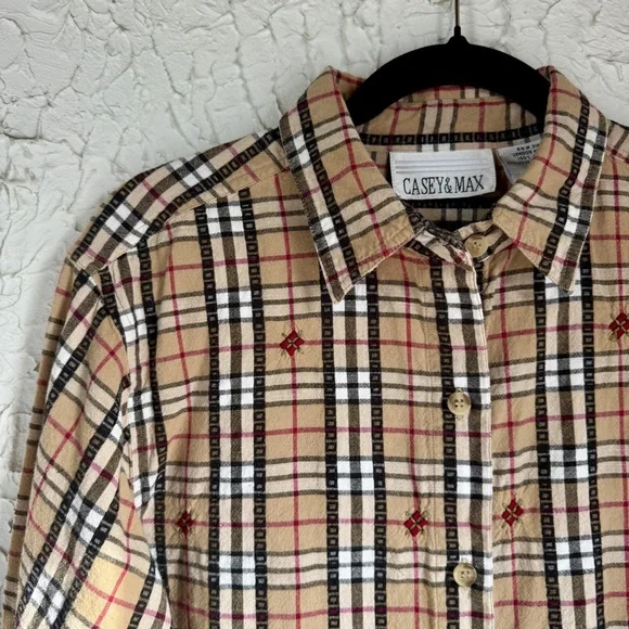 Casey & Max Plaid Cotton Shirt - Picture 3 of 11